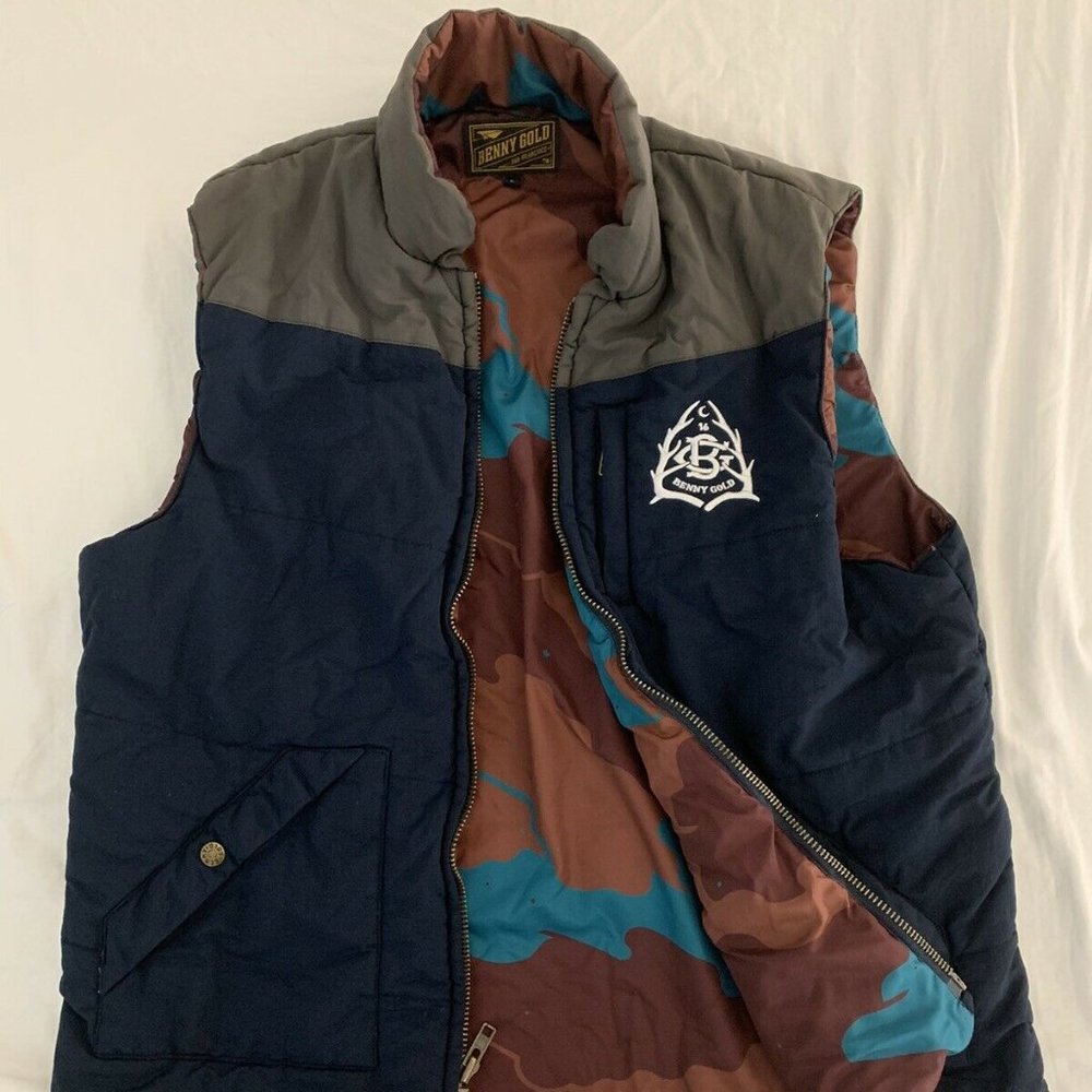 Benny Gold Out Here Puffer Vest Large